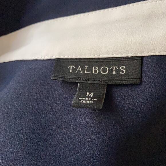 Stunning Talbots Color Block Blouse Size Medium - Picture 6 of 6